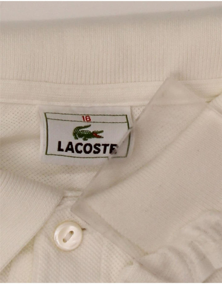 LACOSTE Polo Niño 15-16 Años Blanco Algodón
