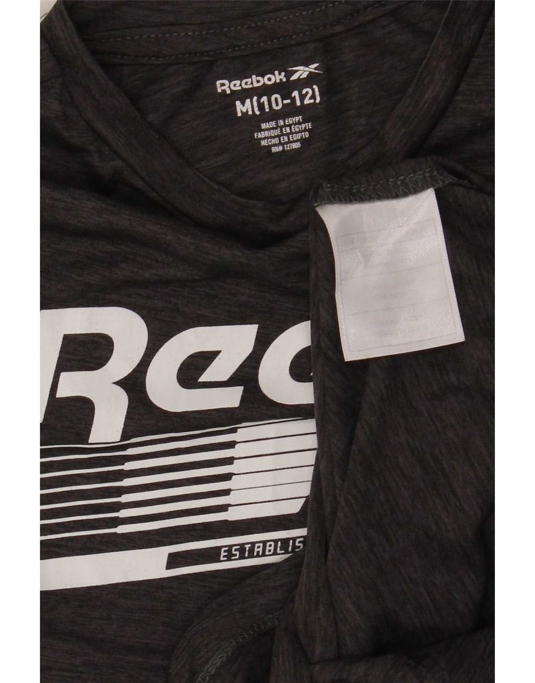 Reebok Camiseta gráfica para niño 10-11 años Gris medio Poliéster