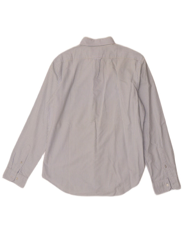 American Eagle Camisa Slim Fit De Algodón A Rayas Azul Pequeño Para Hombre