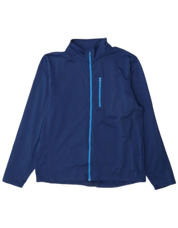 Mountain Warehouse Chaqueta superior de chándal para hombre XL Poliéster azul marino