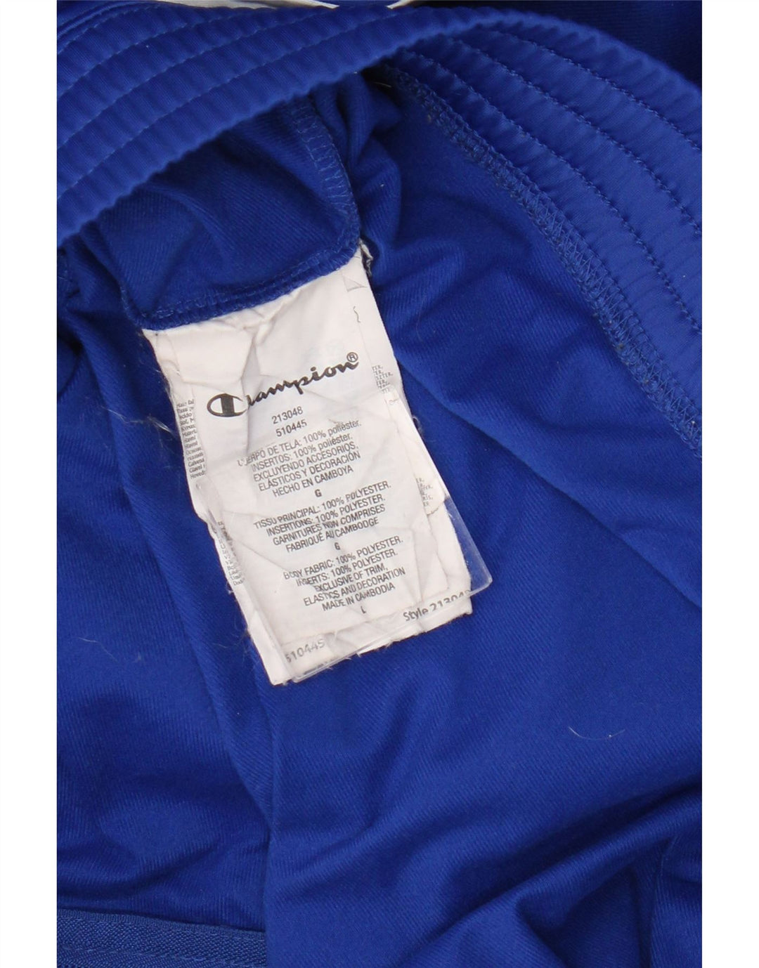 Champion Chaqueta De Chándal Con Capucha Y Gráfico Para Hombre Color Block Azul Grande