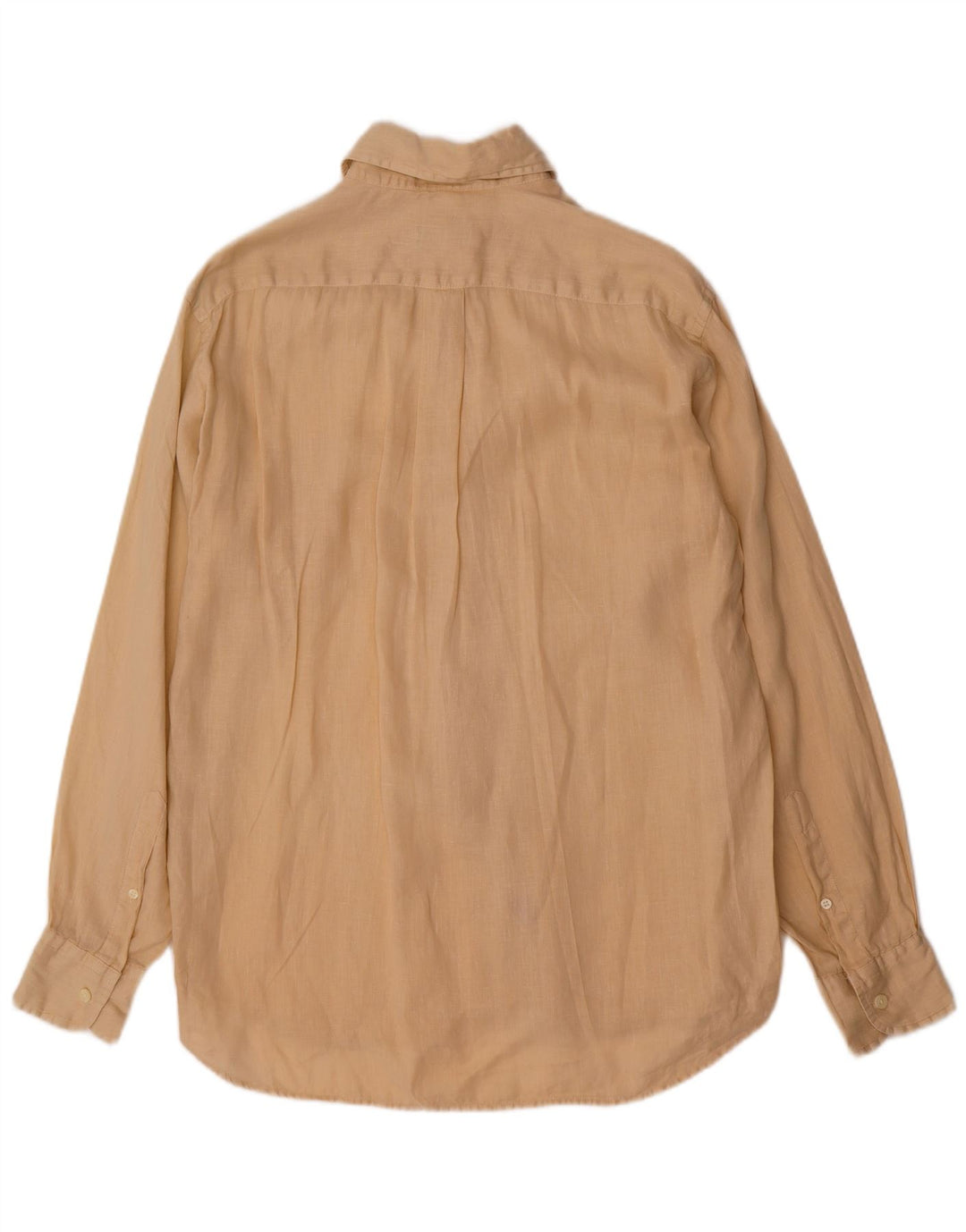 Camisa Brooksfield para hombre talla 40 lino beige mediano