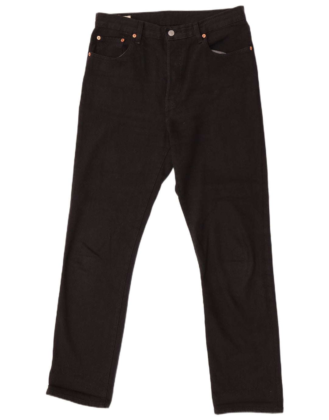 Levi's Jeans rectos 501 para hombre W29 L30 Algodón negro
