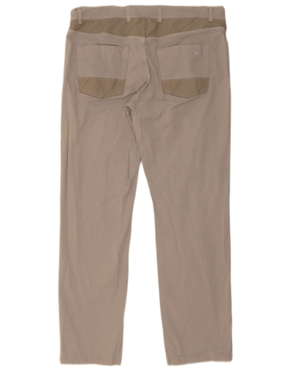 Harmont & Blaine Pantalones casuales delgados para hombre IT 52 XL W38 L31 Algodón gris