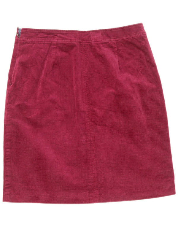 Falda de pana para mujer White Stuff UK 40 Small W28 Algodón granate