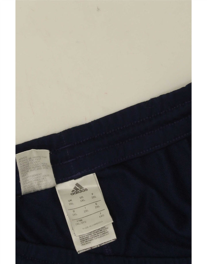 Adidas Pantalones de chándal para hombre Joggers 2XL Azul marino Poliéster