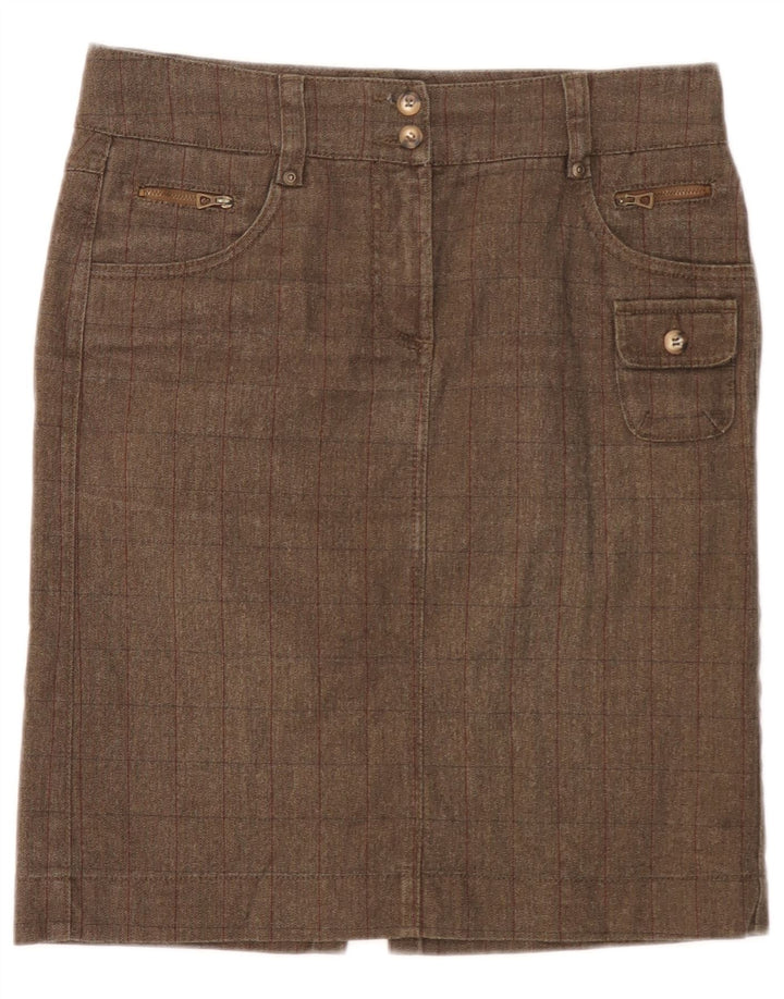 Marlboro Classics Falda cargo para mujer EU 42 Large W32 Brown Herringbone