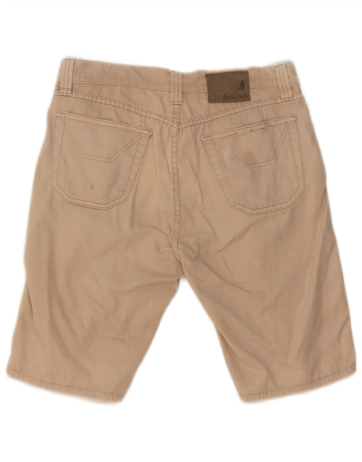 Jeckerson Pantalones cortos casuales para hombre W31 Beige medio