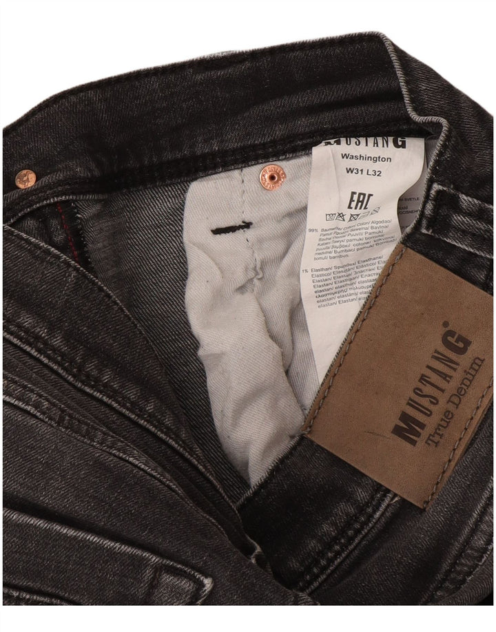 Mustang Vaqueros rectos Washington para hombre W31 L32 Algodón gris