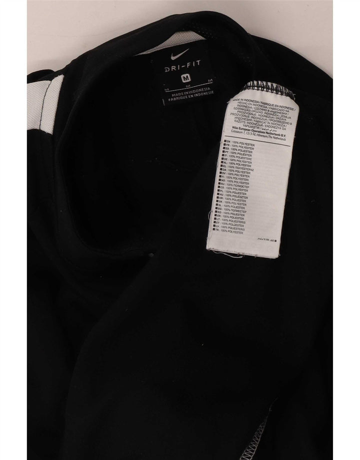 Nike Hombre Dri Fit Chándal Top Chaqueta Mediano Negro Colorblock Poliéster