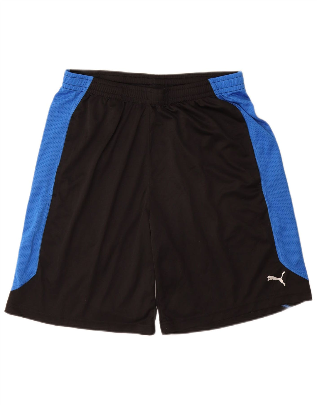 PUMA Pantalones cortos deportivos para hombre Poliéster color block mediano negro