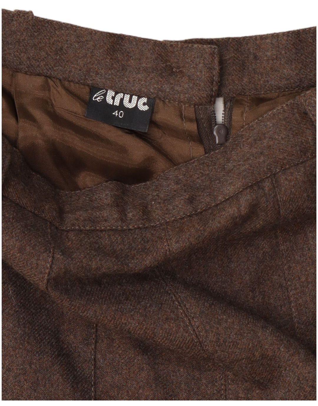 LE TRUC Pantalones cortos de cintura alta para mujer EU 40 Medium W27 Marrón