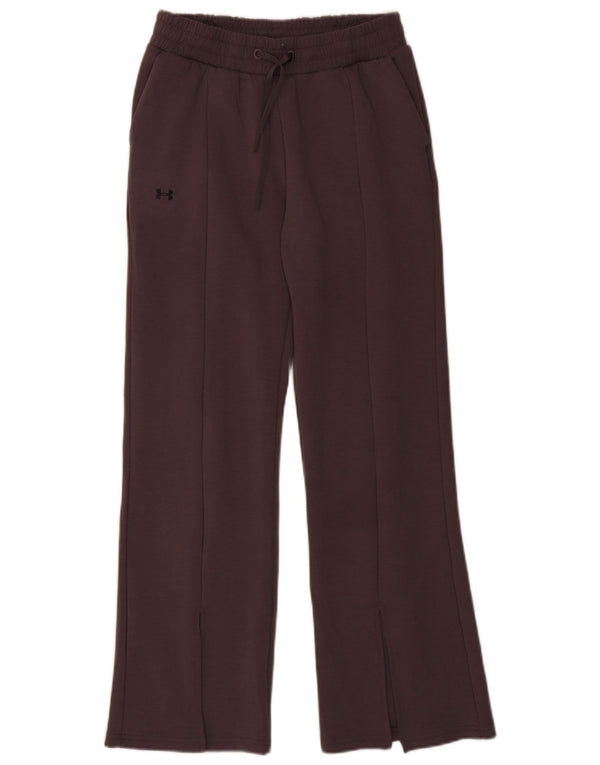 Under Armour Pantalones de chándal de pernera ancha para mujer UK 10 Small Marrón Poliéster