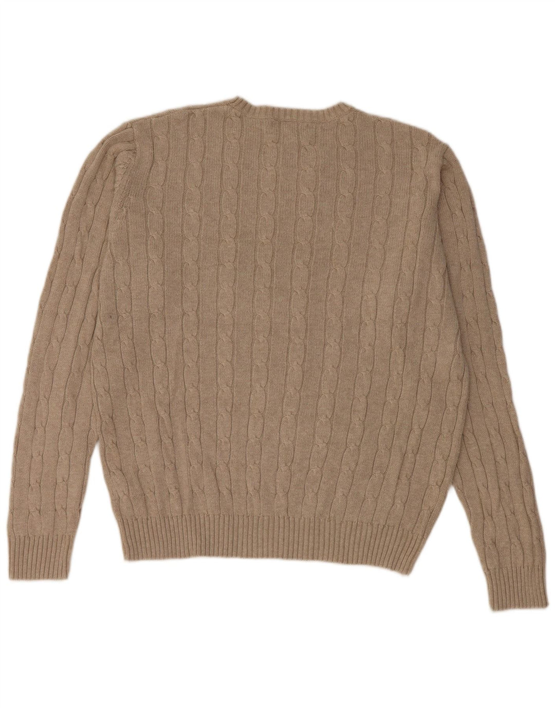 Marks & Spencer Jersey de cuello redondo azul Harbor para hombre, talla grande, gris
