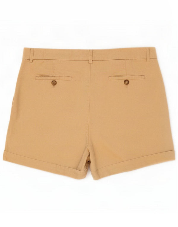 Marks & Spencer Pantalones cortos chinos para mujer UK 40 Large W36 Beige Lyocell