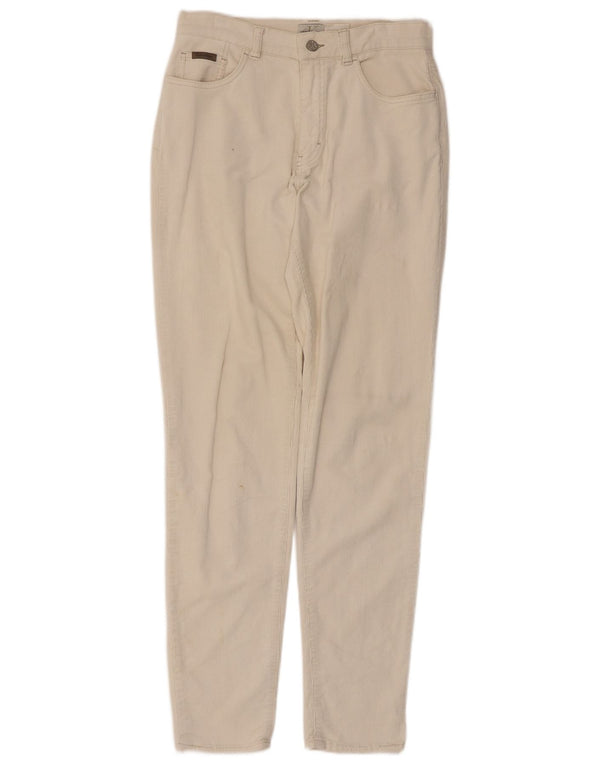 Pantalones Calvin Klein de pana ajustados para mujer W30 L32 Algodón beige