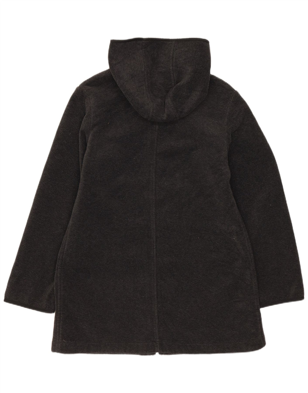 Benetton Chaqueta Polar Con Capucha Mujer UK 42 Gris Medio