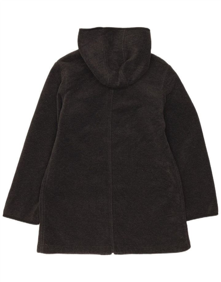 Benetton Chaqueta Polar Con Capucha Mujer UK 42 Gris Medio