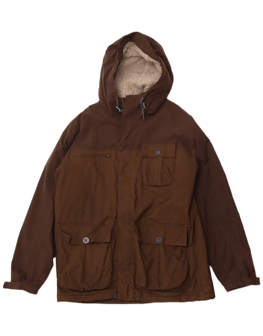 HELLY HANSEN Chaqueta utilitaria con capucha para hombre UK 42 XL Marrón Poliéster
