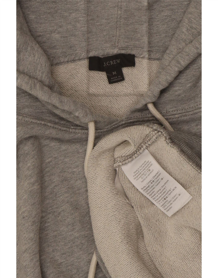 J. CREW Womens Oversized Hoodie Jumper UK 14 Medium Grey Cotton Vintage J. Crew and Second-Hand J. Crew from Messina Hembry 