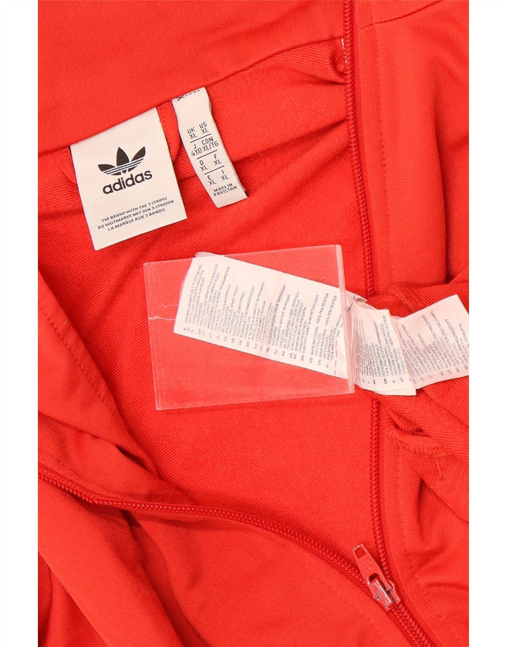 Adidas Hombre Chándal Top Chaqueta XL Rojo Poliéster