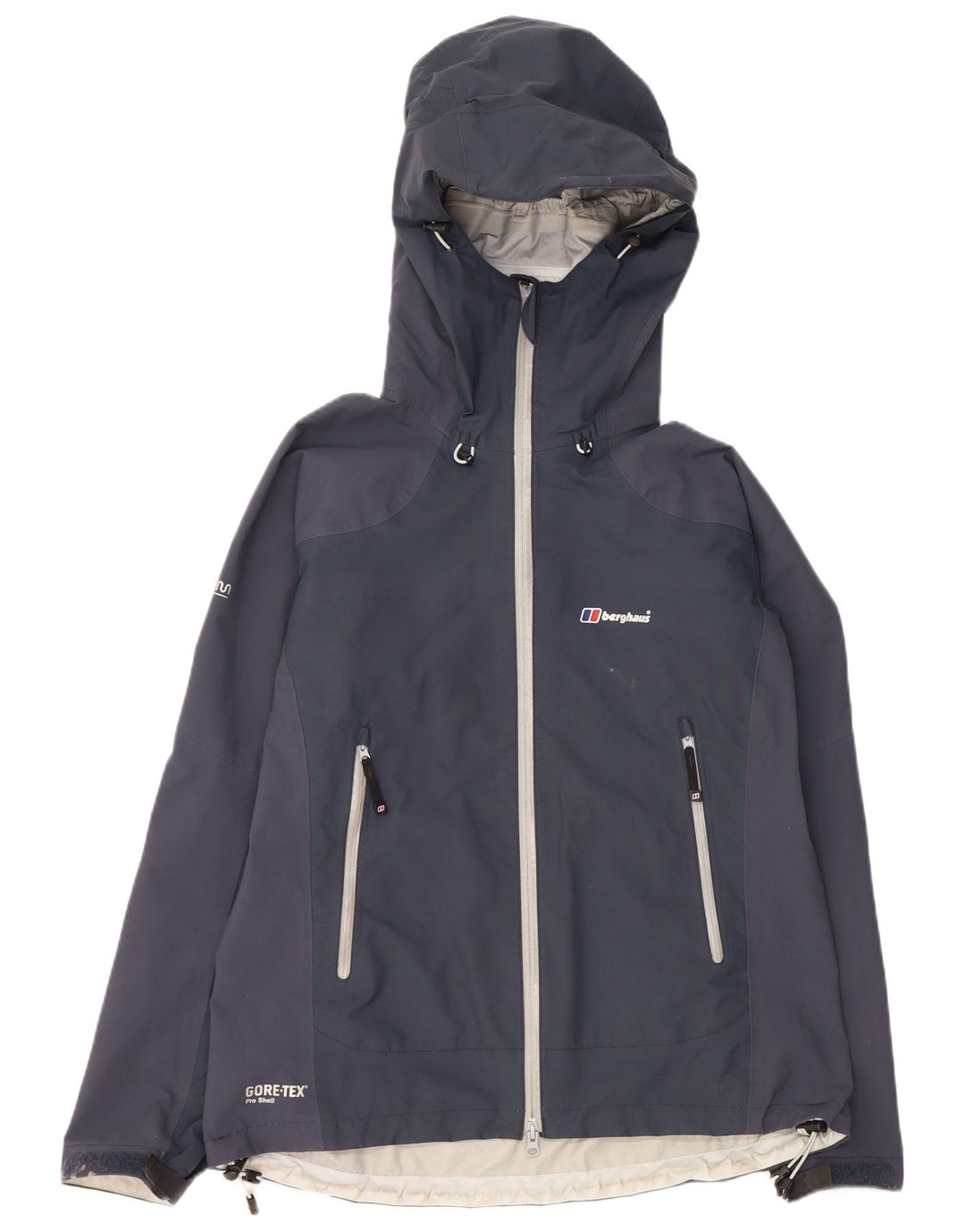 BERGHAUS Chaqueta impermeable con capucha para hombre UK 38 Medium Azul marino Nylon
