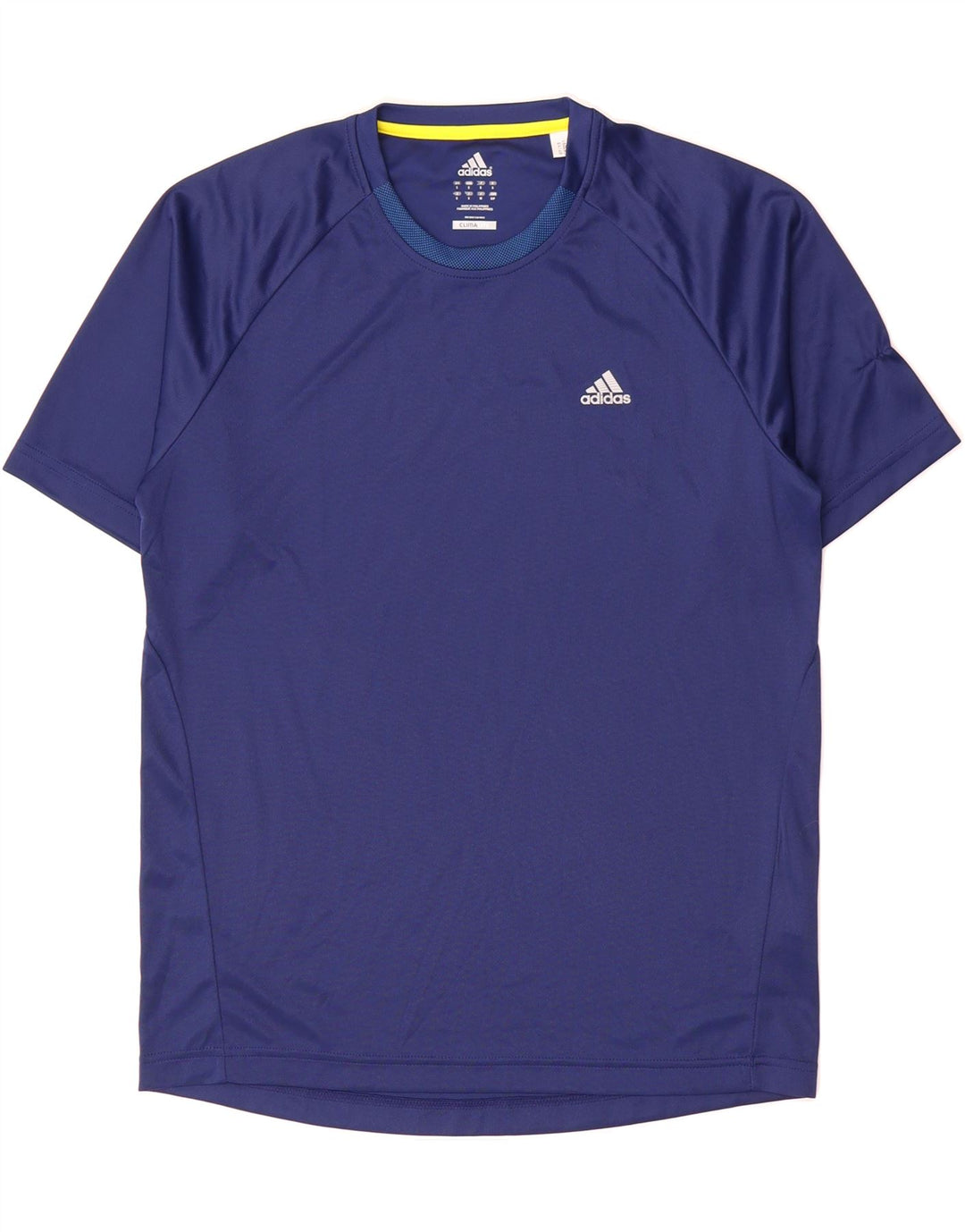 ADIDAS Mens Climalite T-Shirt Top Small Blue Polyester Vintage Adidas and Second-Hand Adidas from Messina Hembry 