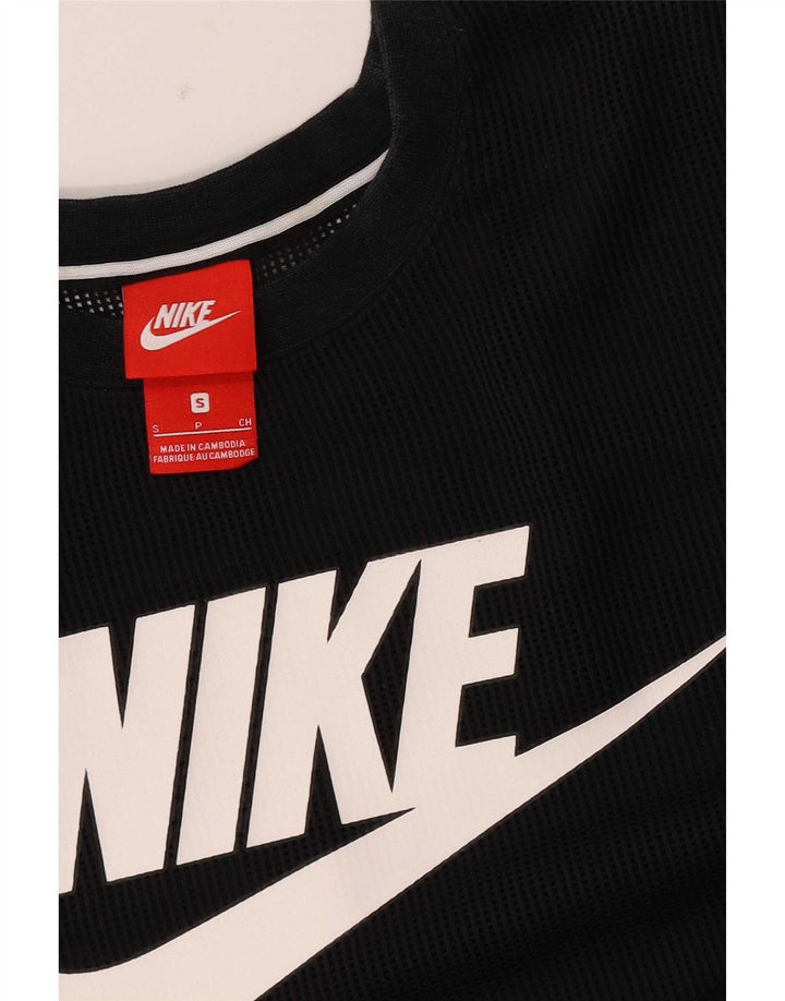 Nike - Camiseta sin mangas con gráfico para hombre, talla pequeña, color negro