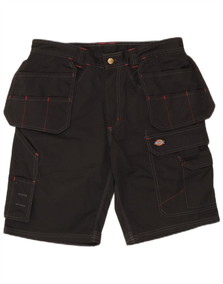 Dickies Pantalones cortos cargo para hombre W32 Poliéster negro mediano