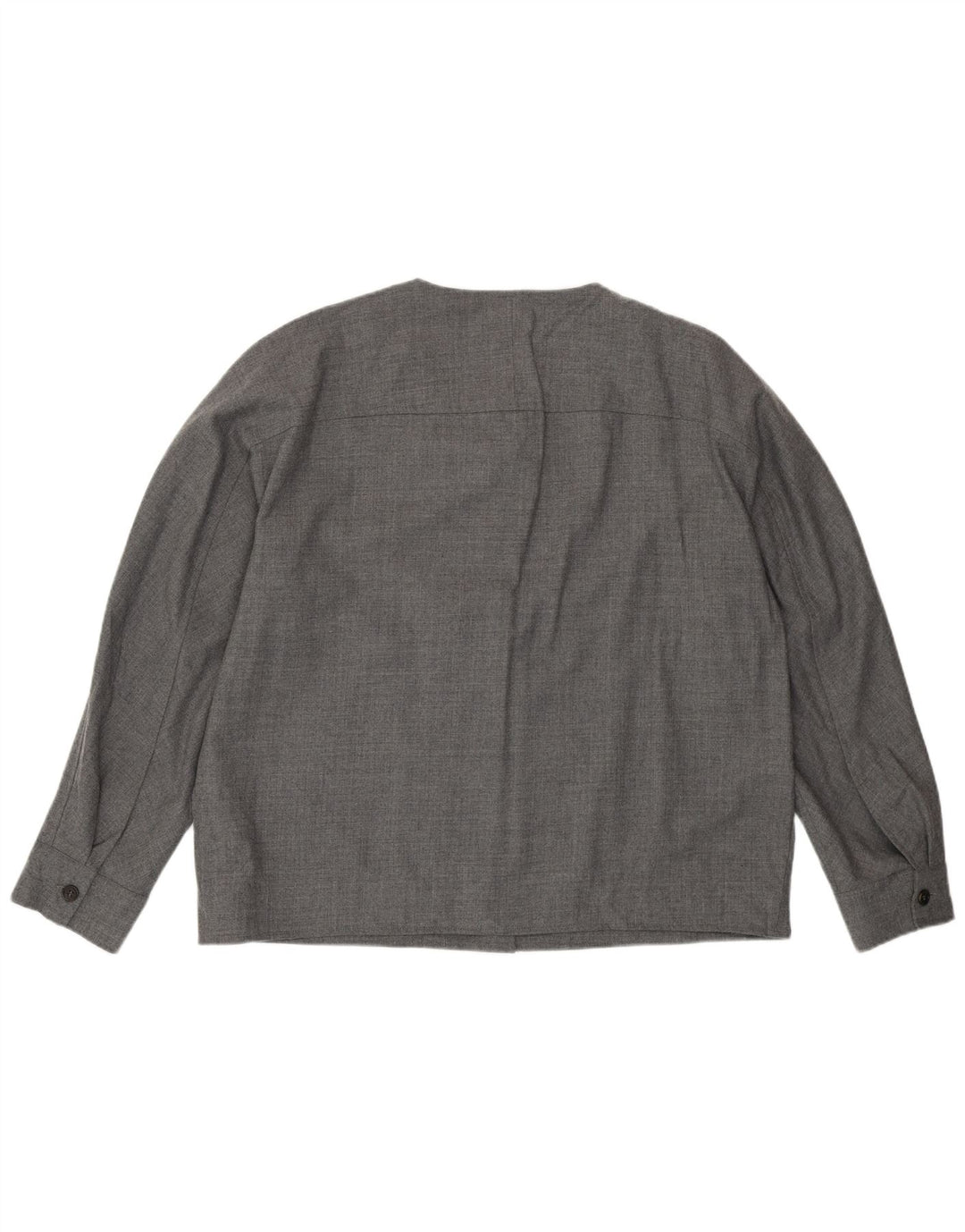 Cos Chaqueta tipo blazer de 5 botones para mujer EU 42 Lana gris grande