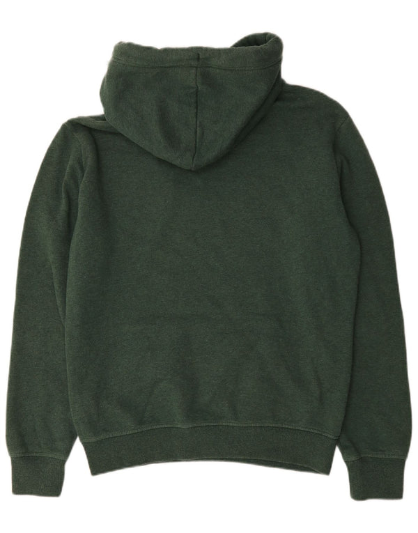 Superdry Hombre Sudadera Con Capucha Jumper Small Verde Algodón