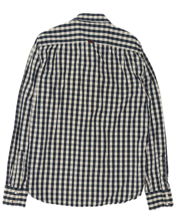 Camisa Superdry Para Hombre Grande De Algodón A Cuadros Azul Marino