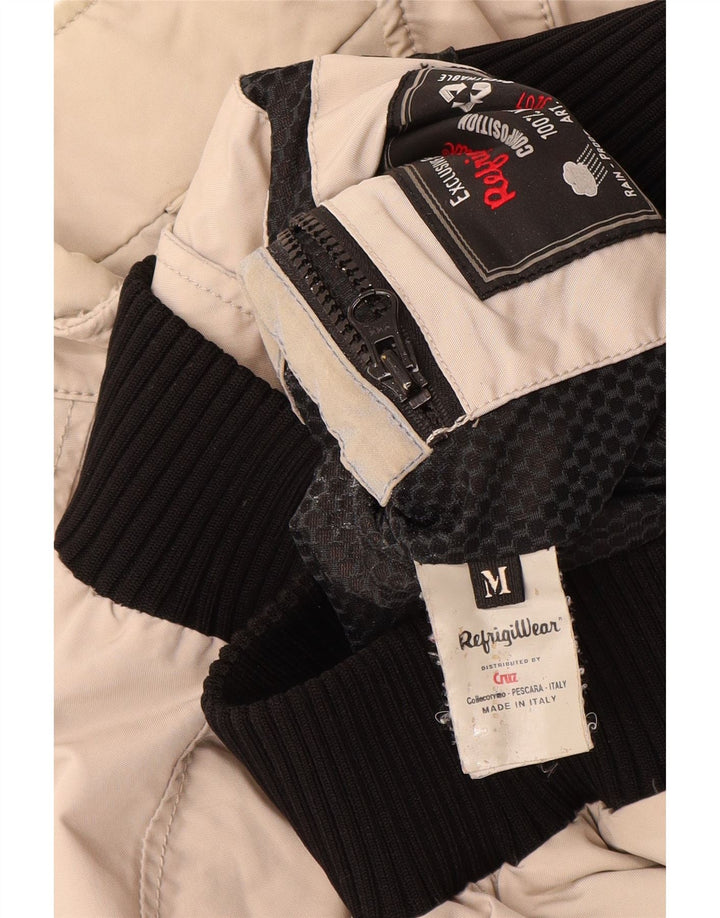 Refrigiwear Chaqueta Bomber Cruz para Mujer Reino Unido 14 Poliamida Beige Medio