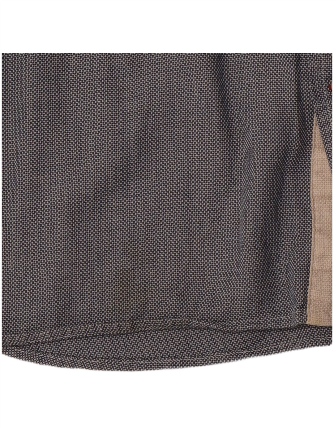 TOMMY HILFIGER Camisa de corte regular para hombre XL Algodón con lunares grises