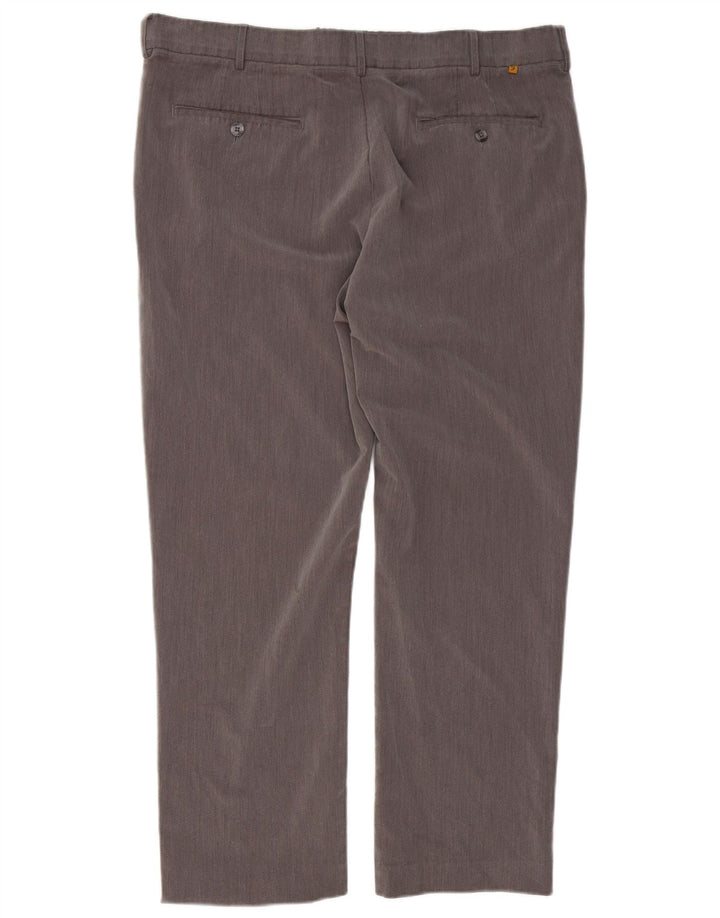 Farah Pantalón de traje de corte clásico para hombre W38 L29 Poliéster gris