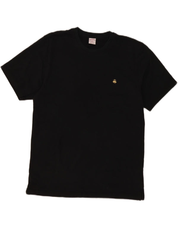 BROOKS BROTHERS Mens 346 T-Shirt Top XL Black Cotton