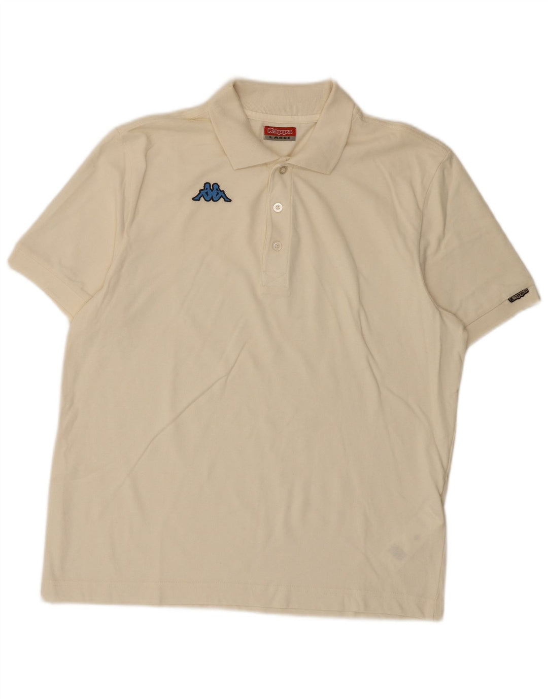 Kappa Polo Hombre Grande Blanco Algodón