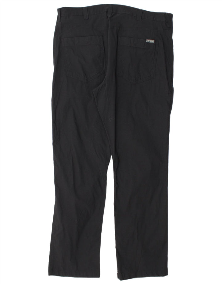 EDDIE BAUER Pantalón cargo recto para hombre W40 L32 Nylon negro