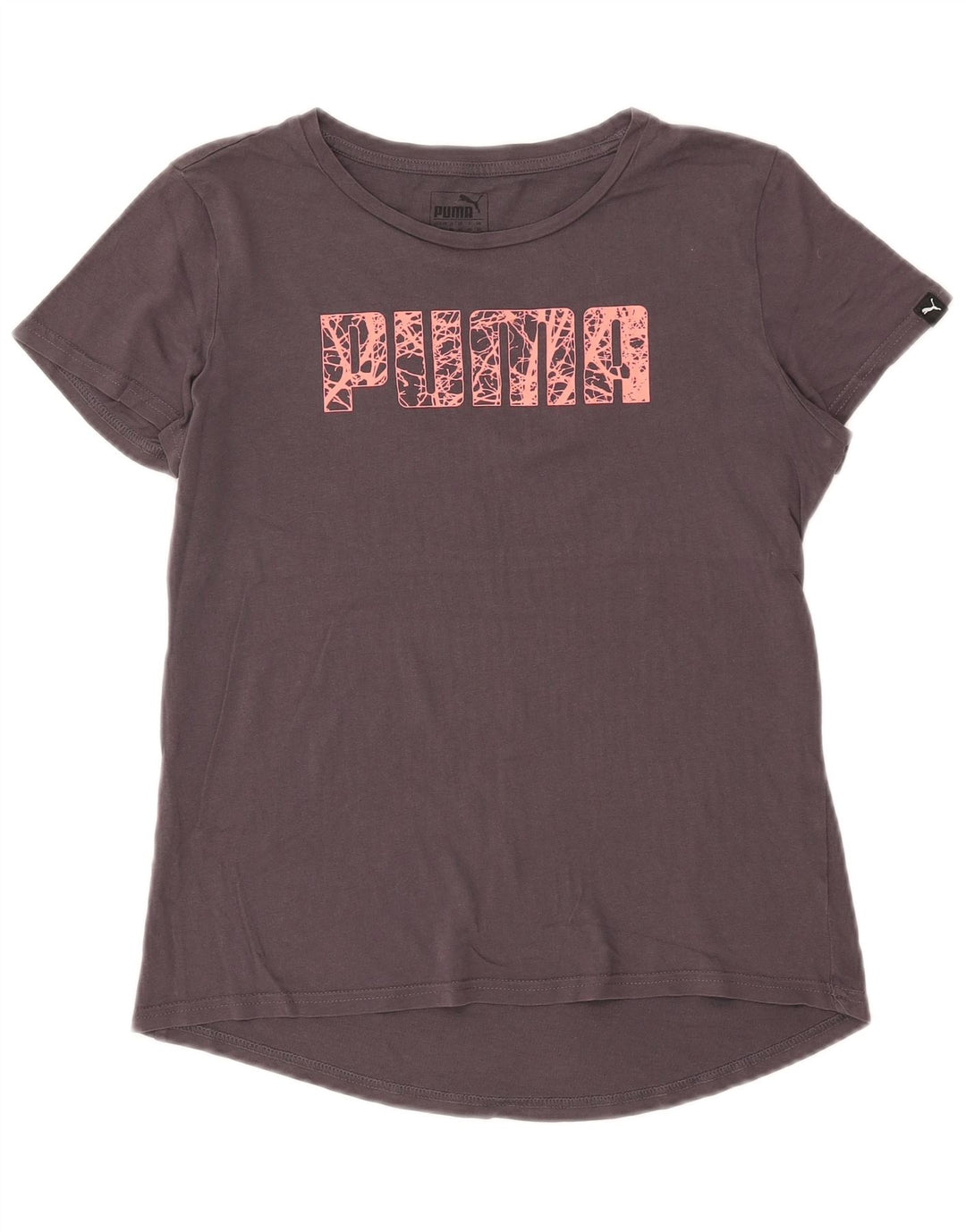 Puma Camiseta gráfica para mujer Top UK 12 Gris medio