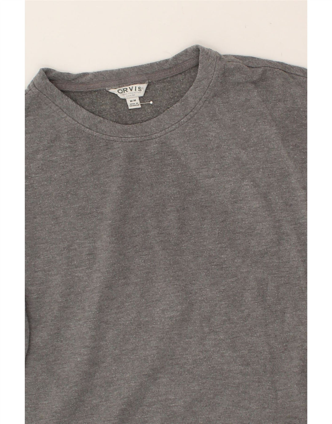 ORVIS Womens Sweatshirt Jumper UK 14 Medium Grey Cotton Vintage Orvis and Second-Hand Orvis from Messina Hembry 