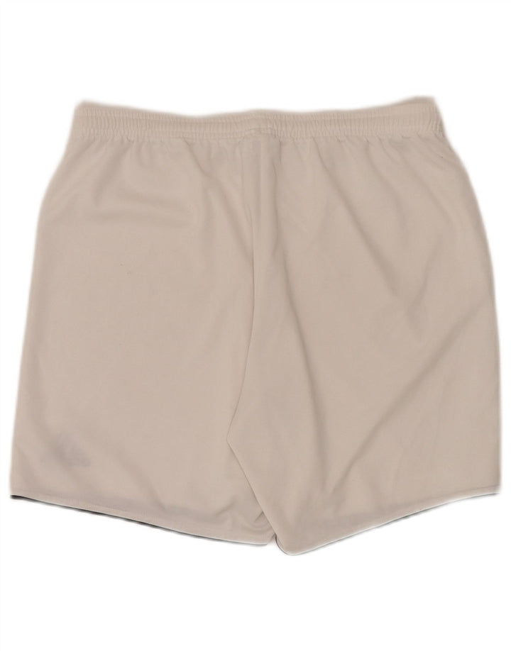 ADIDAS Hombres Climalite Sport Shorts Medio Blanco Poliéster
