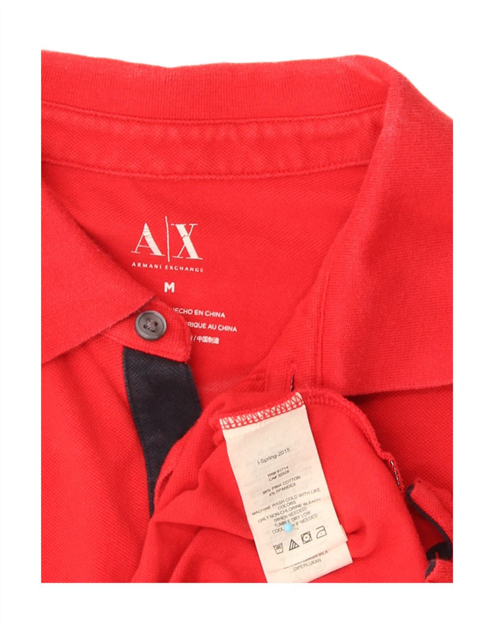 Armani Exchange Polo Hombre Algodón Rojo Medio