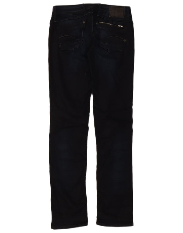 Vaqueros Rectos G-Star Mujer W30 L32 Azul Marino Algodón