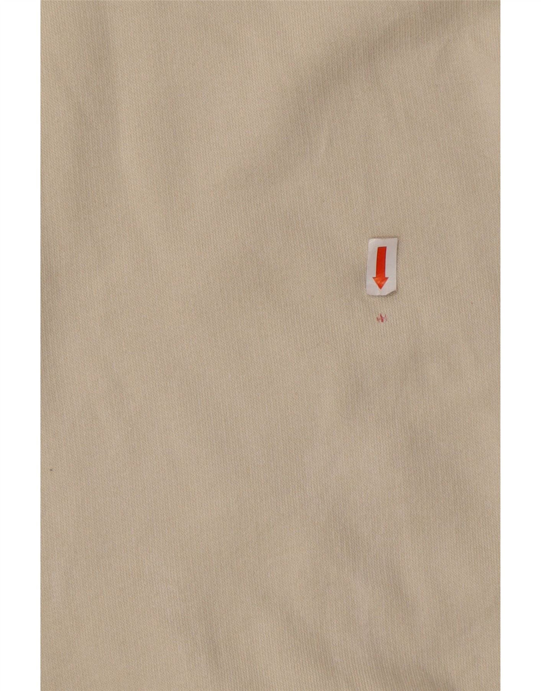 ASICS Mens Zip Neck Sweatshirt Jumper Medium Beige Cotton Vintage Asics and Second-Hand Asics from Messina Hembry 
