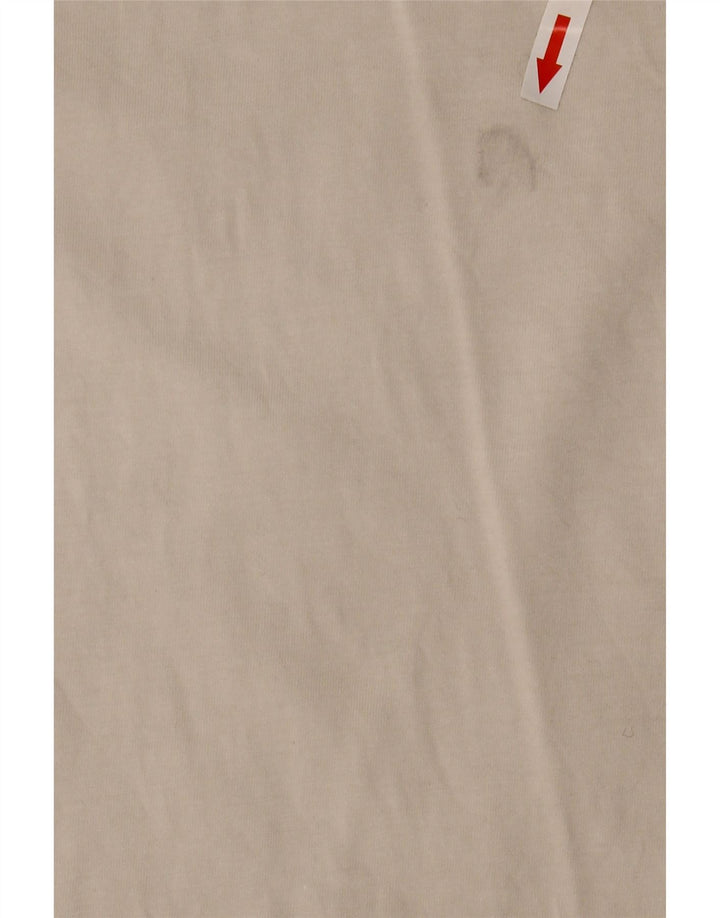 Nike Camiseta holgada para hombre Top mediano de algodón blanco roto