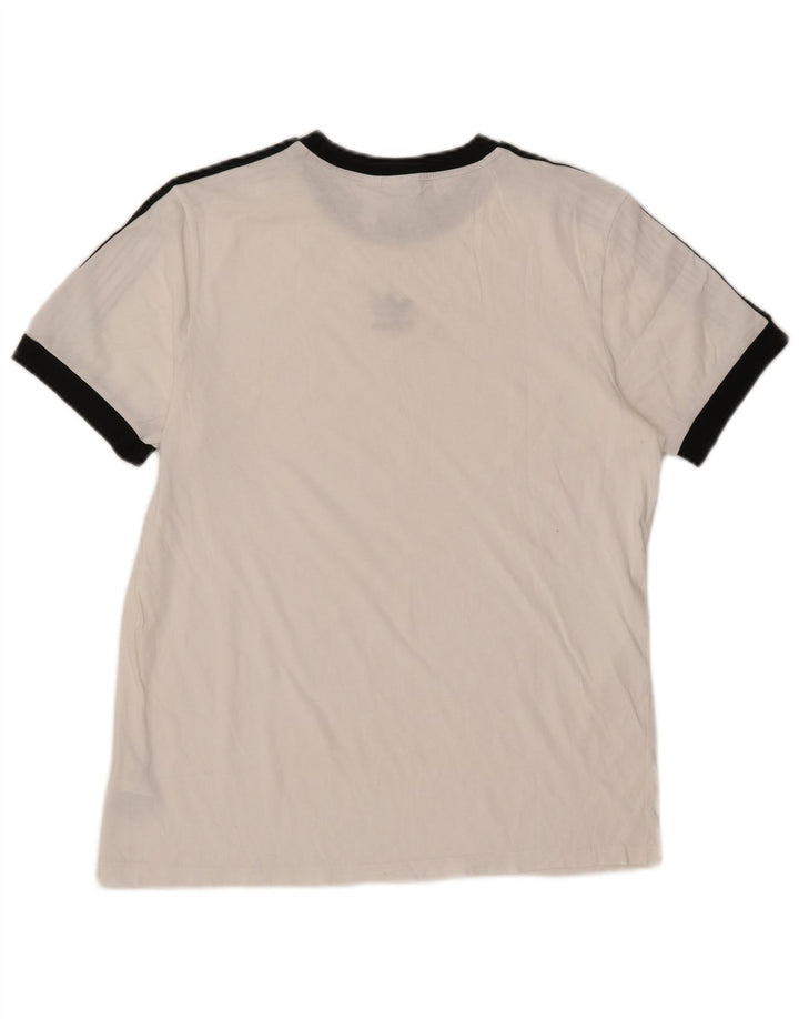 Adidas Camiseta para mujer Top UK 12 Medium White Cotton