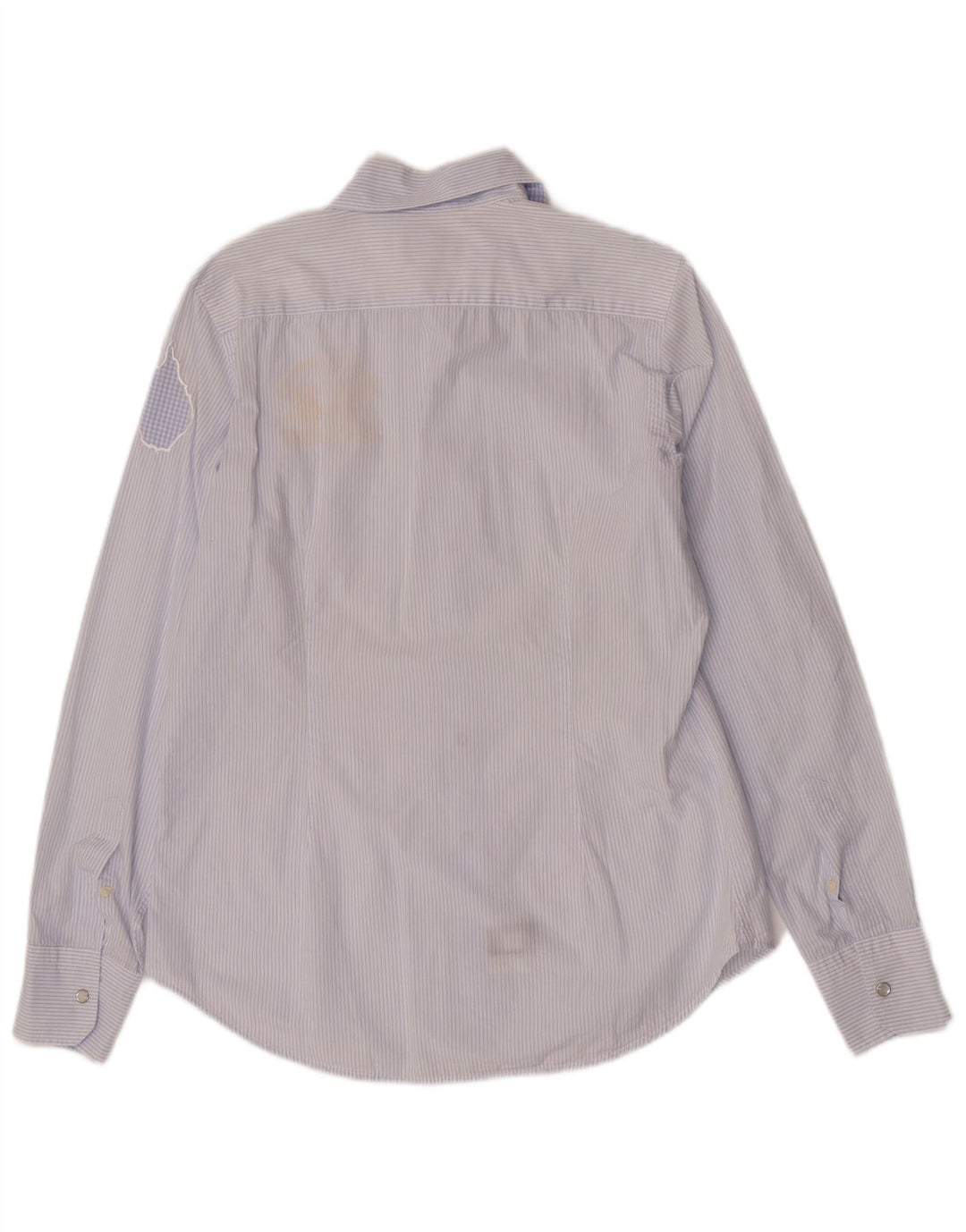 La Martina Hombre Camisa Graphic Regular Fit De Algodón A Rayas Azul Medio