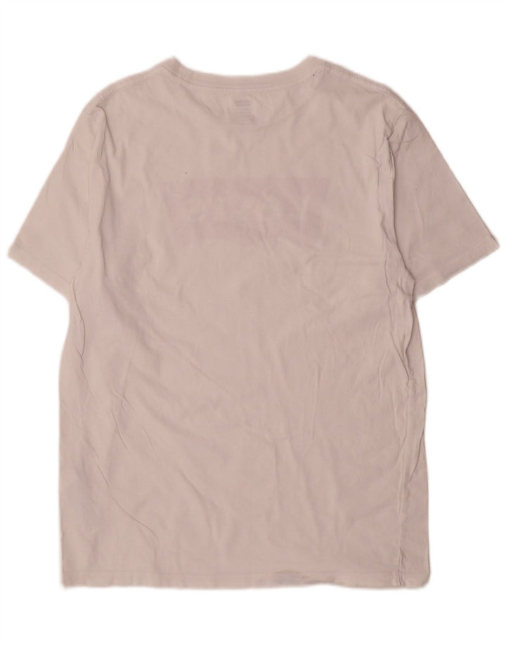 Levi's Camiseta con gráfico estándar para hombre Top mediano de algodón blanco