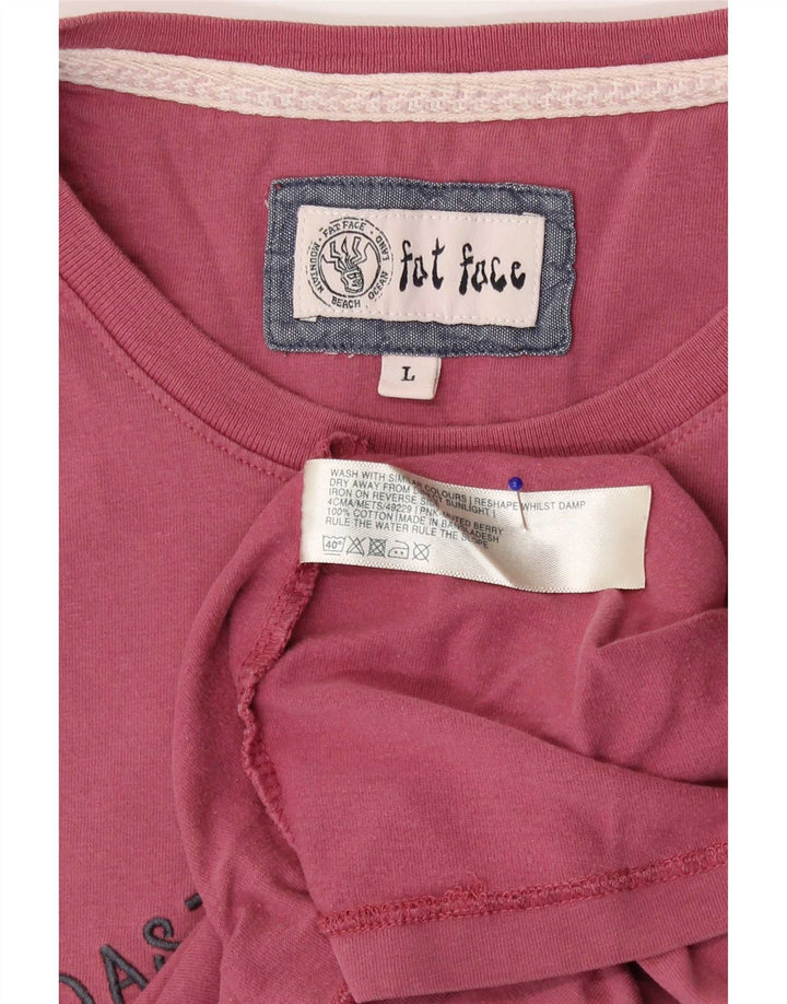 Camiseta gráfica para hombre Fat Face Top grande de algodón rojo