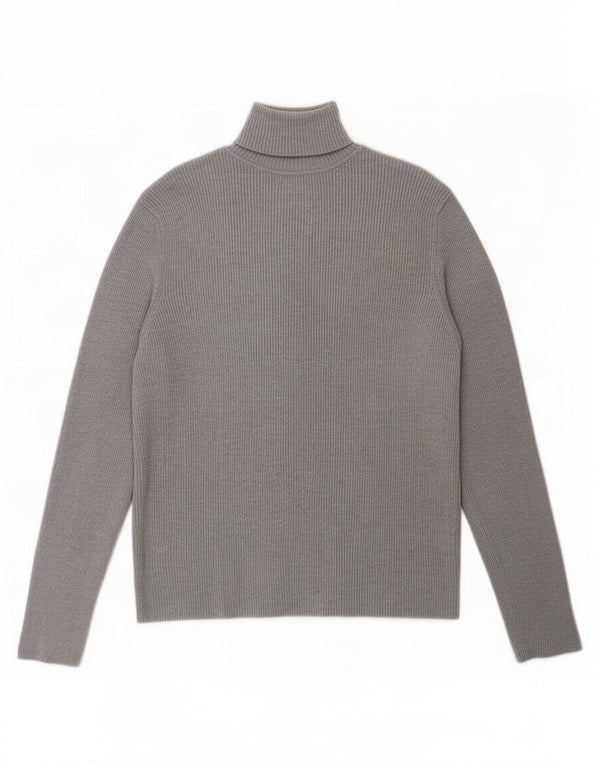 Marks & Spencer Blusa para Mujer Top UK 44 Grande Viscosa Gris